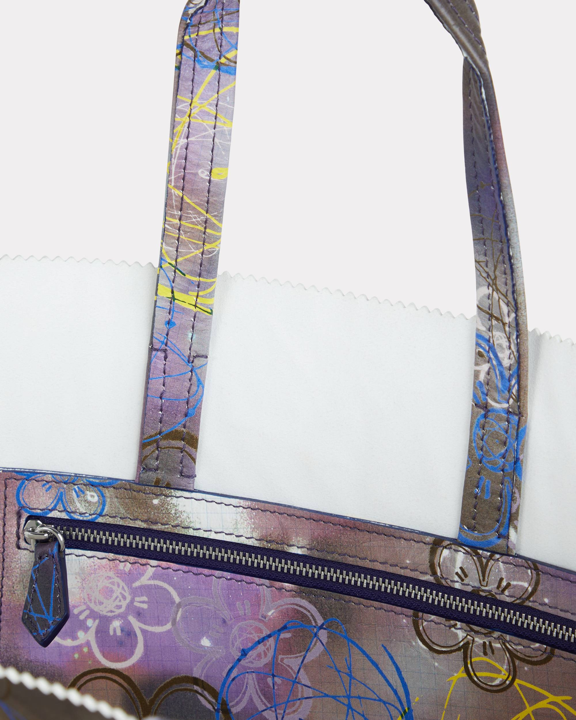 'Kenzo x Futura 2000' large tote bag 'Kenzo Paper' in leather - 4