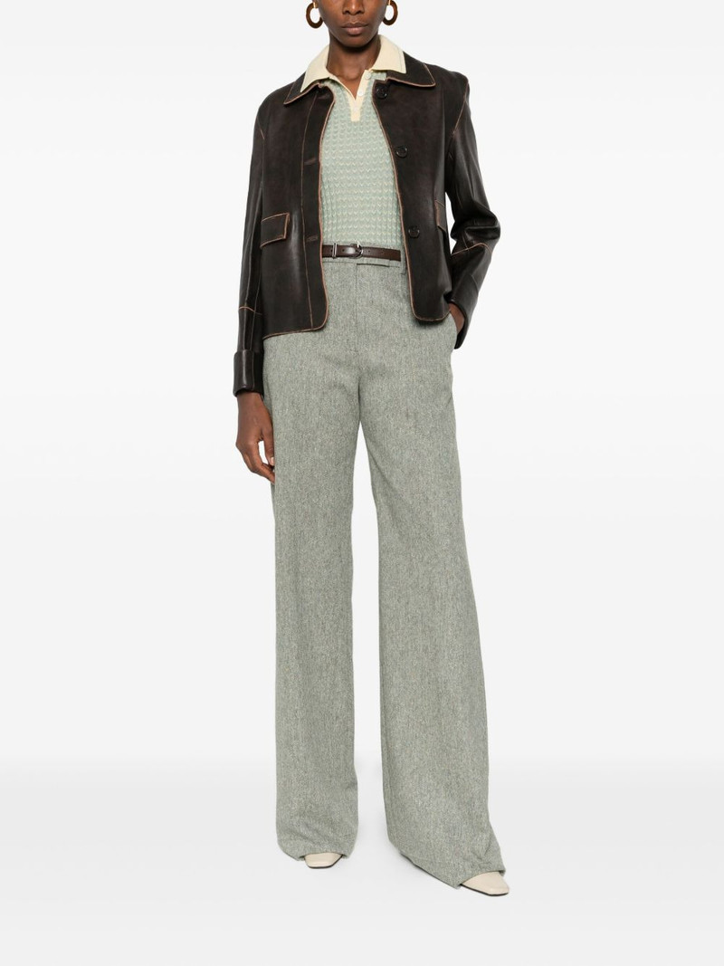 Valentino pressed crease trousers outlook