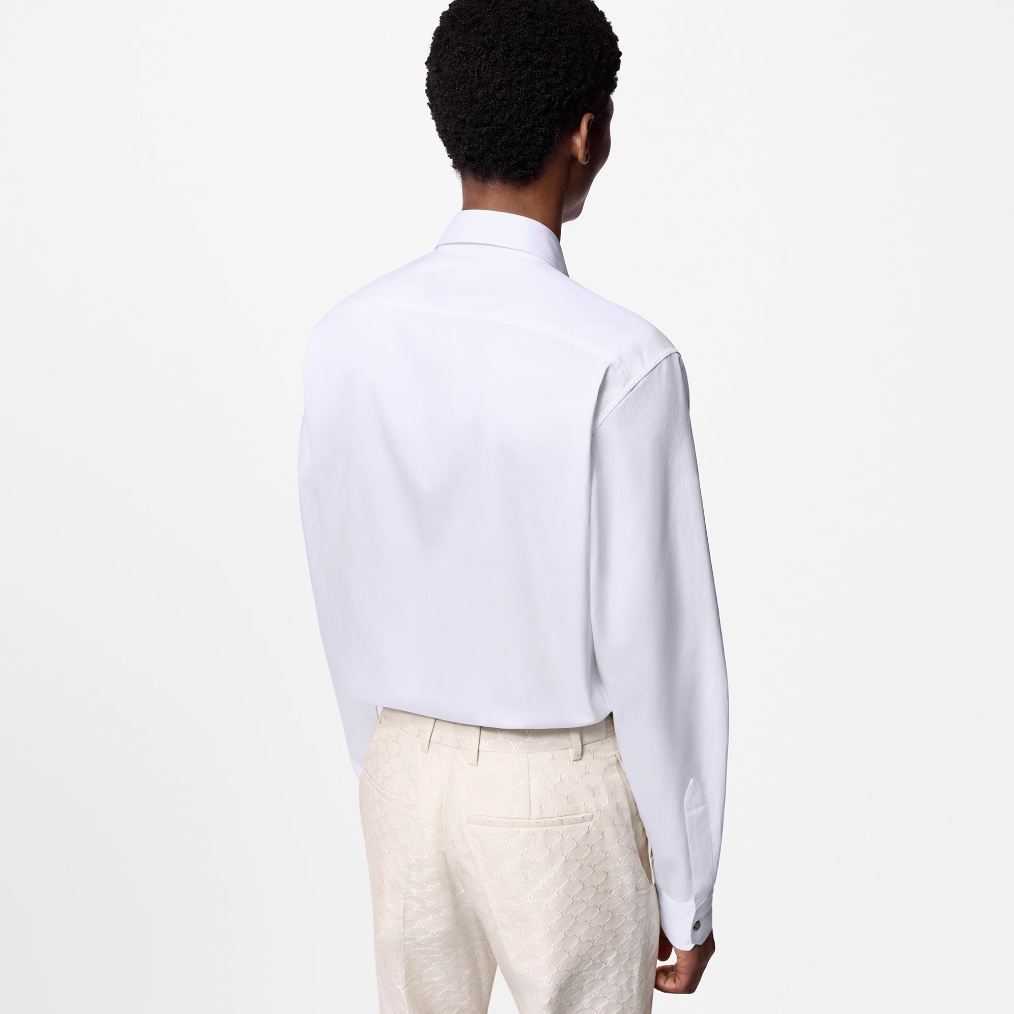 Embroidered Long-Sleeved Cotton Shirt - 5