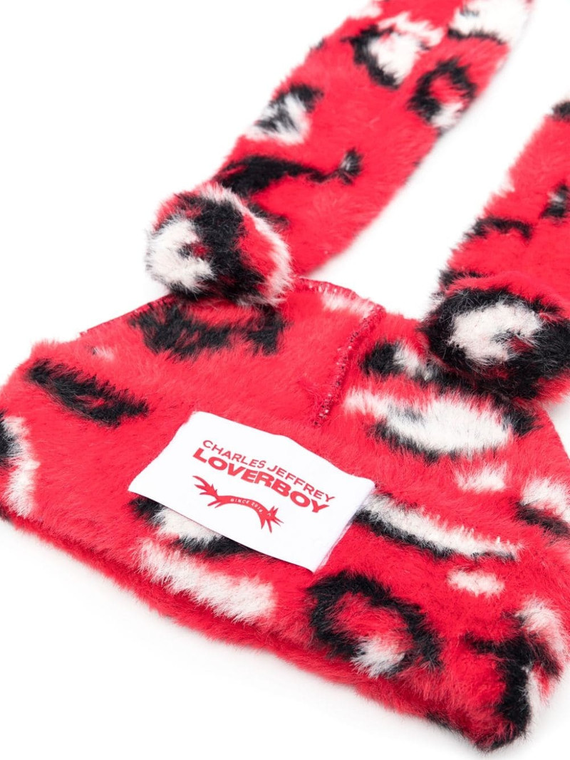 CHARLES JEFFREY LOVERBOY Fluffy Chunky Rabbit beanie outlook