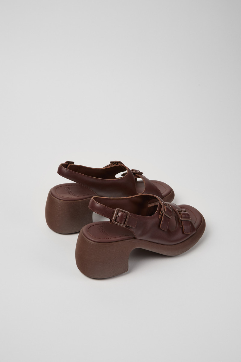 CAMPERLAB Brown Leather Sandals for Women. outlook
