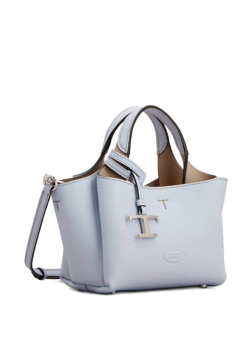 mini leather tote bag - 2