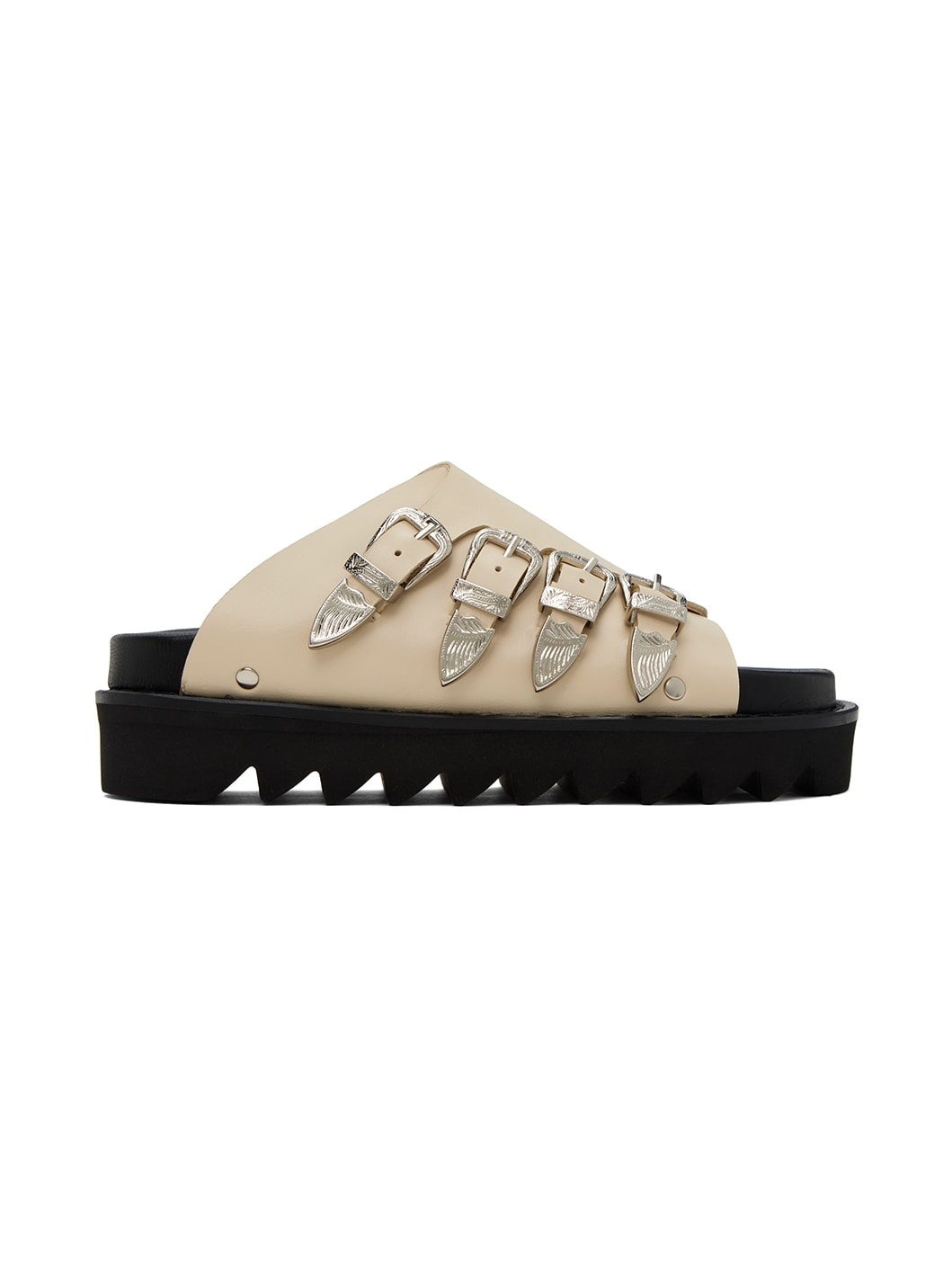 SSENSE Exclusive Beige Buckle Sandals - 1