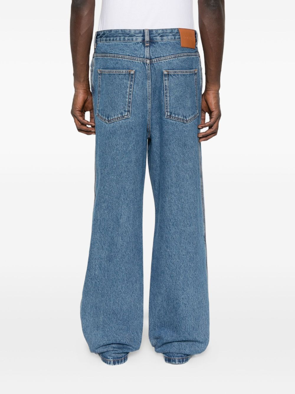 Anagram-embroidery jeans - 4