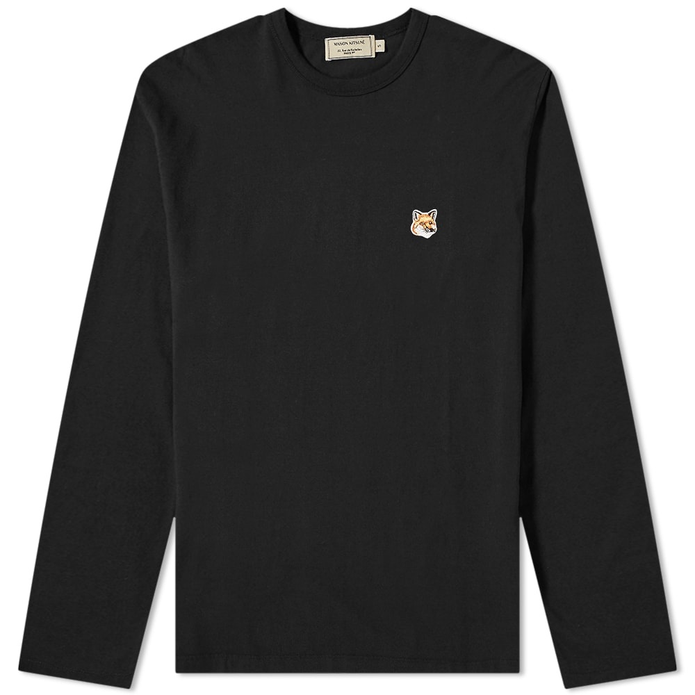 Maison Kitsuné Long Sleeve Fox Head Patch Tee - 1