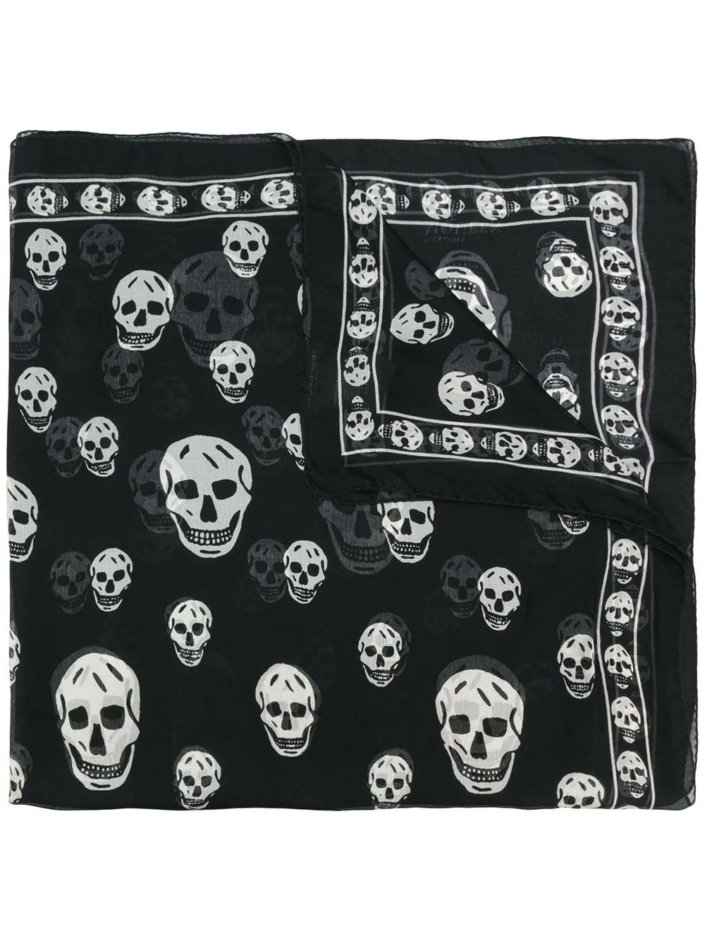 skull print scarf - 1