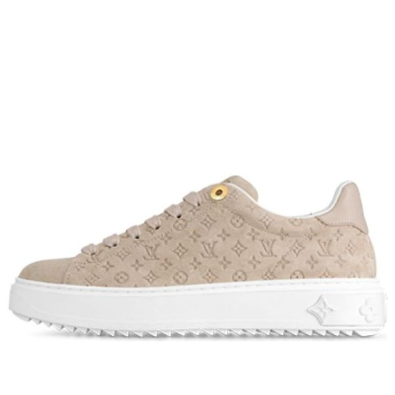 (WMNS) LOUIS VUITTON Time Out Sneakers 'Beige Minimonogram' 1ABR2I - 1