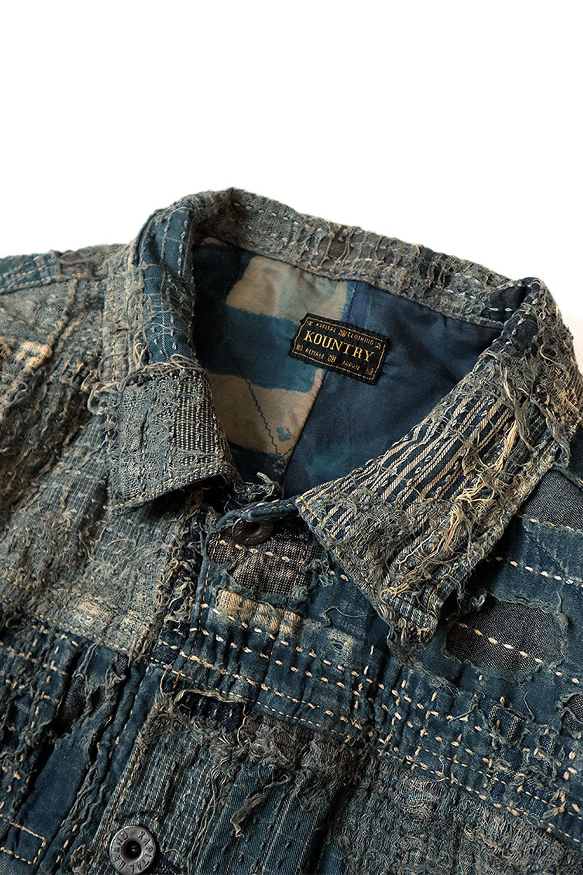 Kapital BORO SPRING 1ST JKT - INDIGO | REVERSIBLE