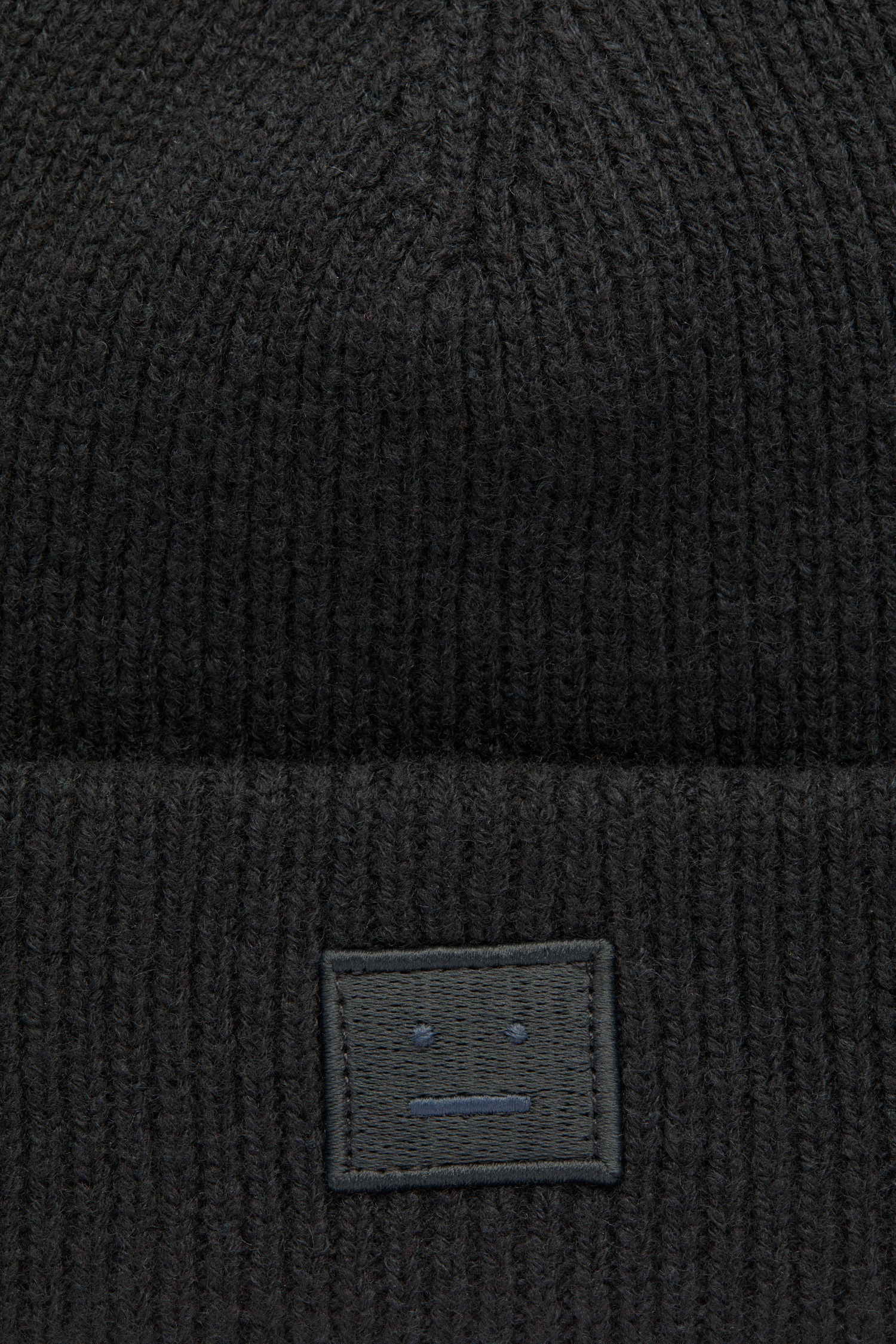 Face patch beanie black - 2