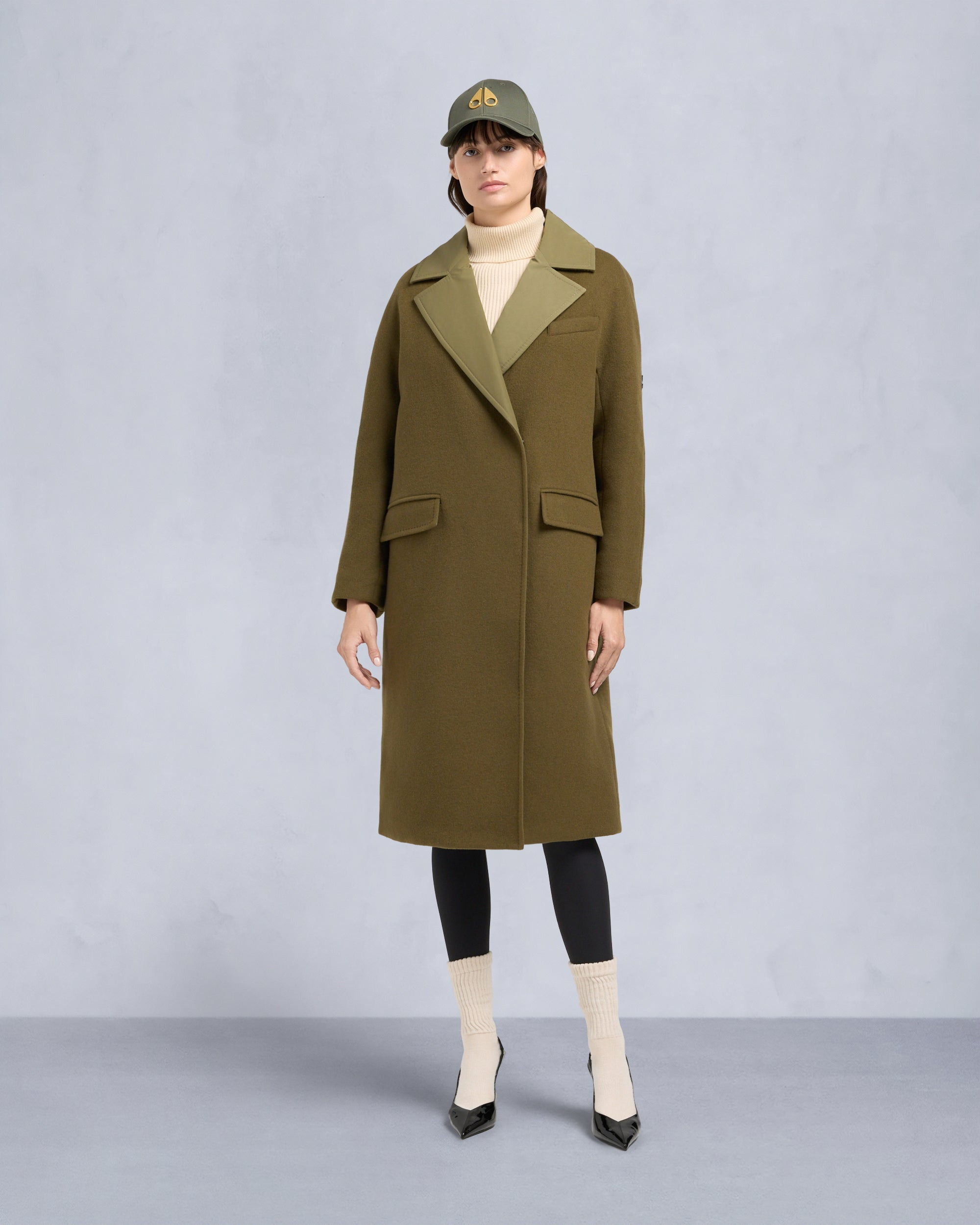 LAFLEUR WOOL LONG WRAP COAT - 3