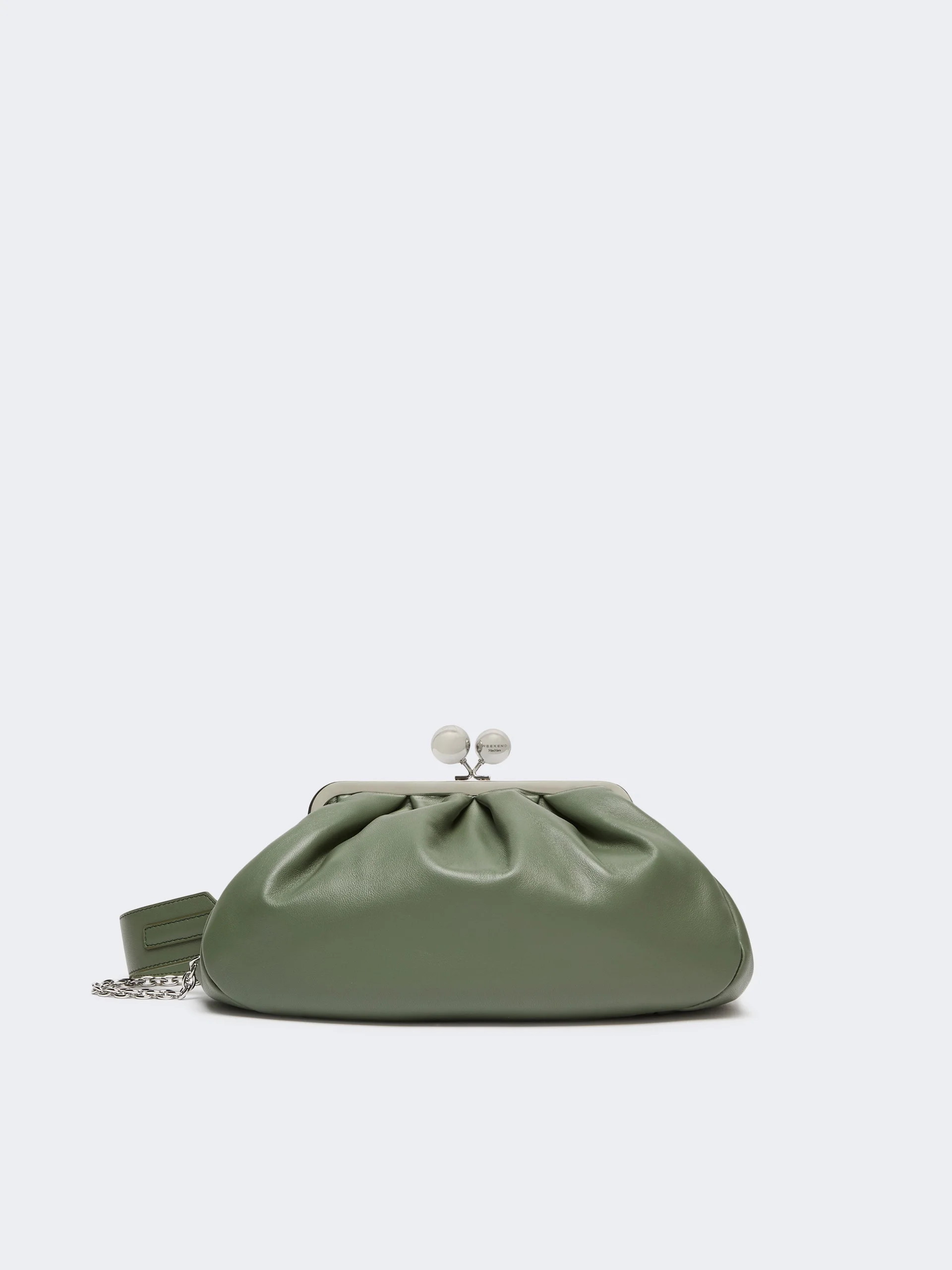 CUBICO Medium sheepskin Pasticcino Bag - SAGE GREEN - 1