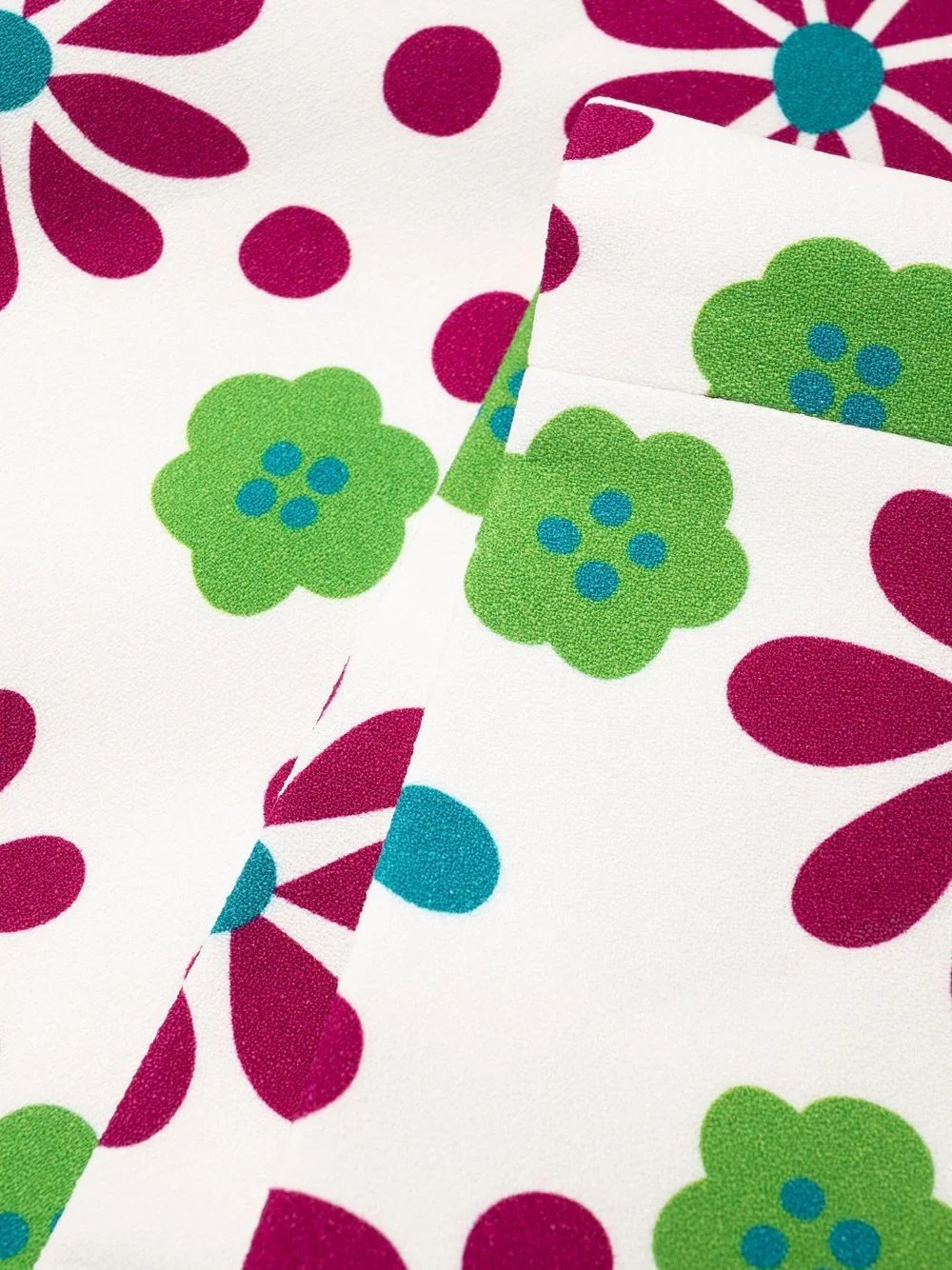 floral-print knee-length dress - 8