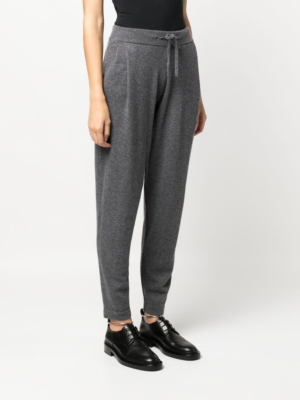 tapered-leg cashmere trousers - 3