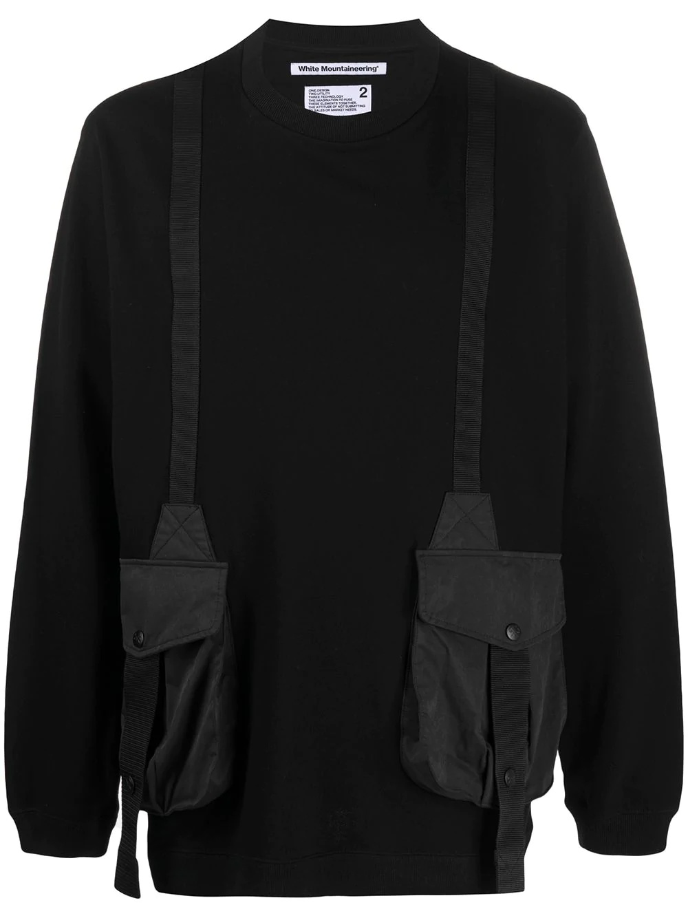 utility pocket sweatshirt - 1