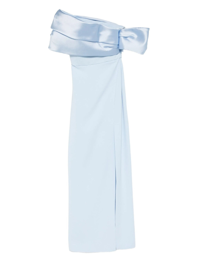 Solace London Draped Off-shoulder Dress 1