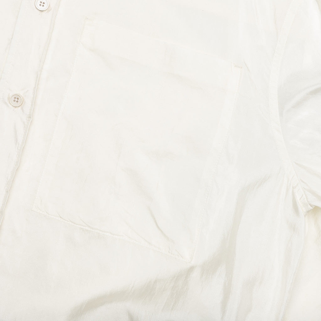 SILK AND NYLON SHIRT - EGGSHELL - 5
