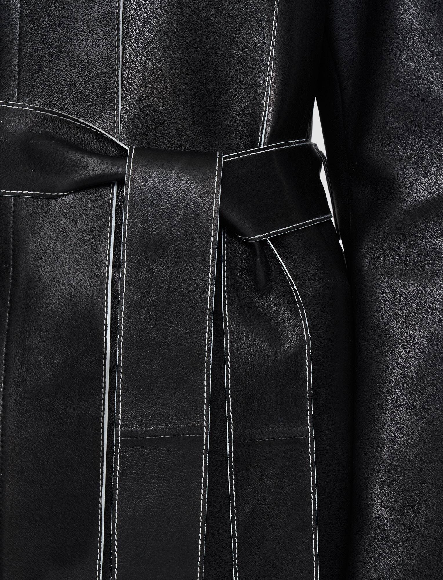 Bonded Leather Lancry Coat - 7