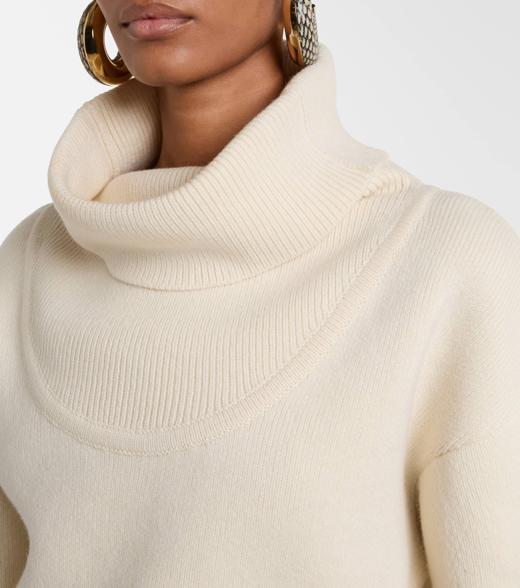 Balloon wool and cashmere sweater - 4