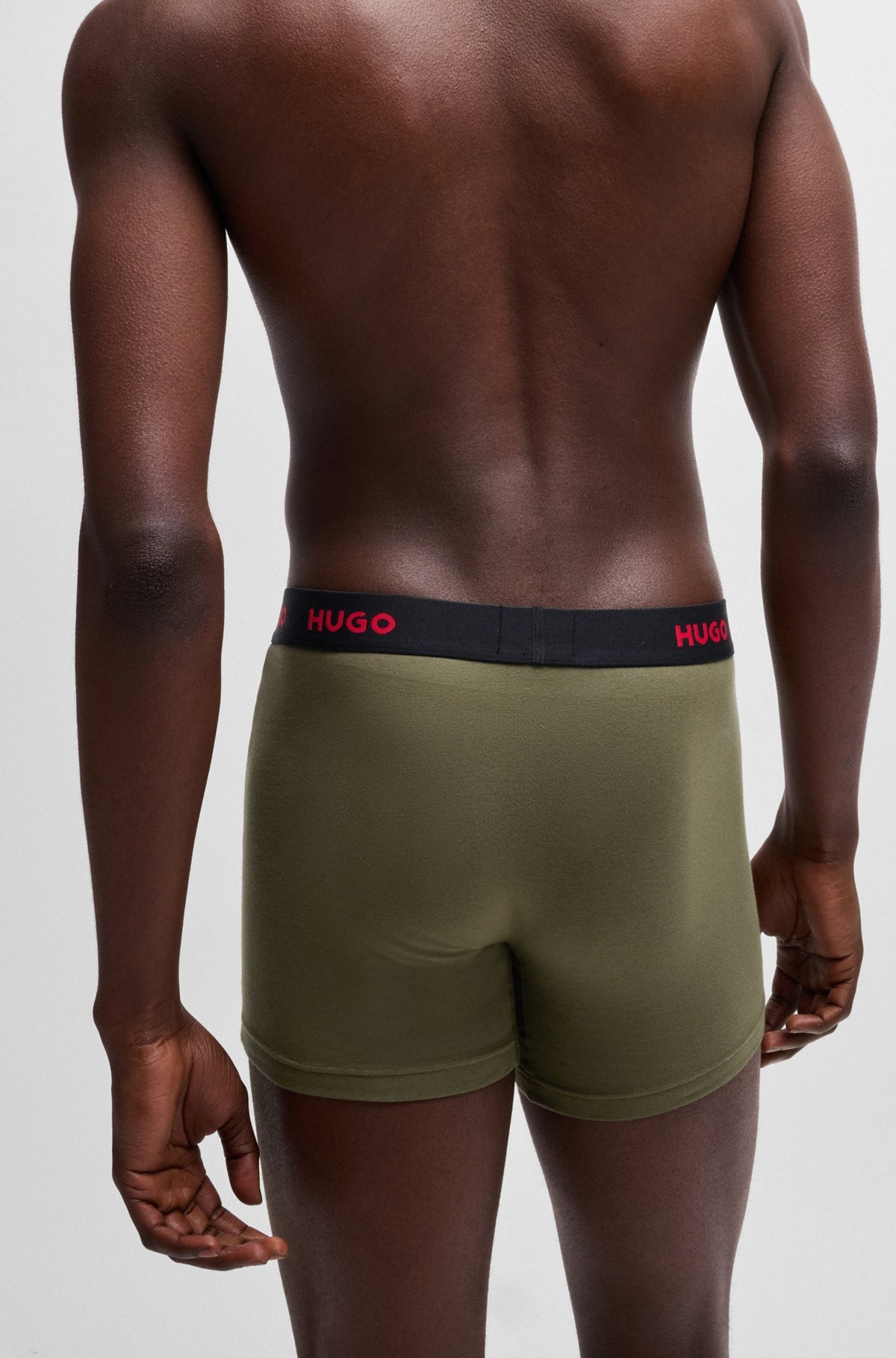 THREE-PACK OF STRETCH-COTTON BOXER BRIEFS WITH LOGOS - 5