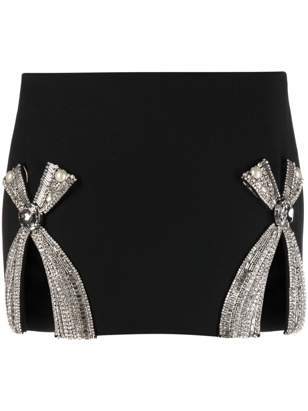 bow-detail mini skirt - 1