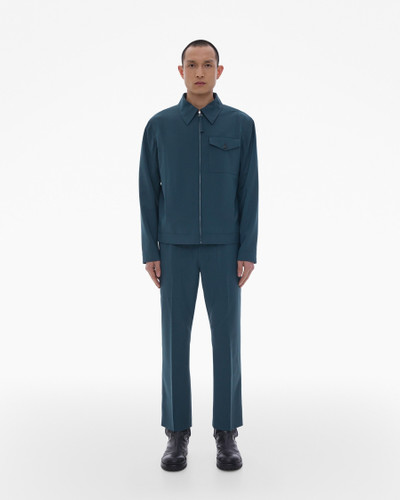 Helmut Lang STRETCH WOOL TAILORED ZIP-UP JACKET outlook