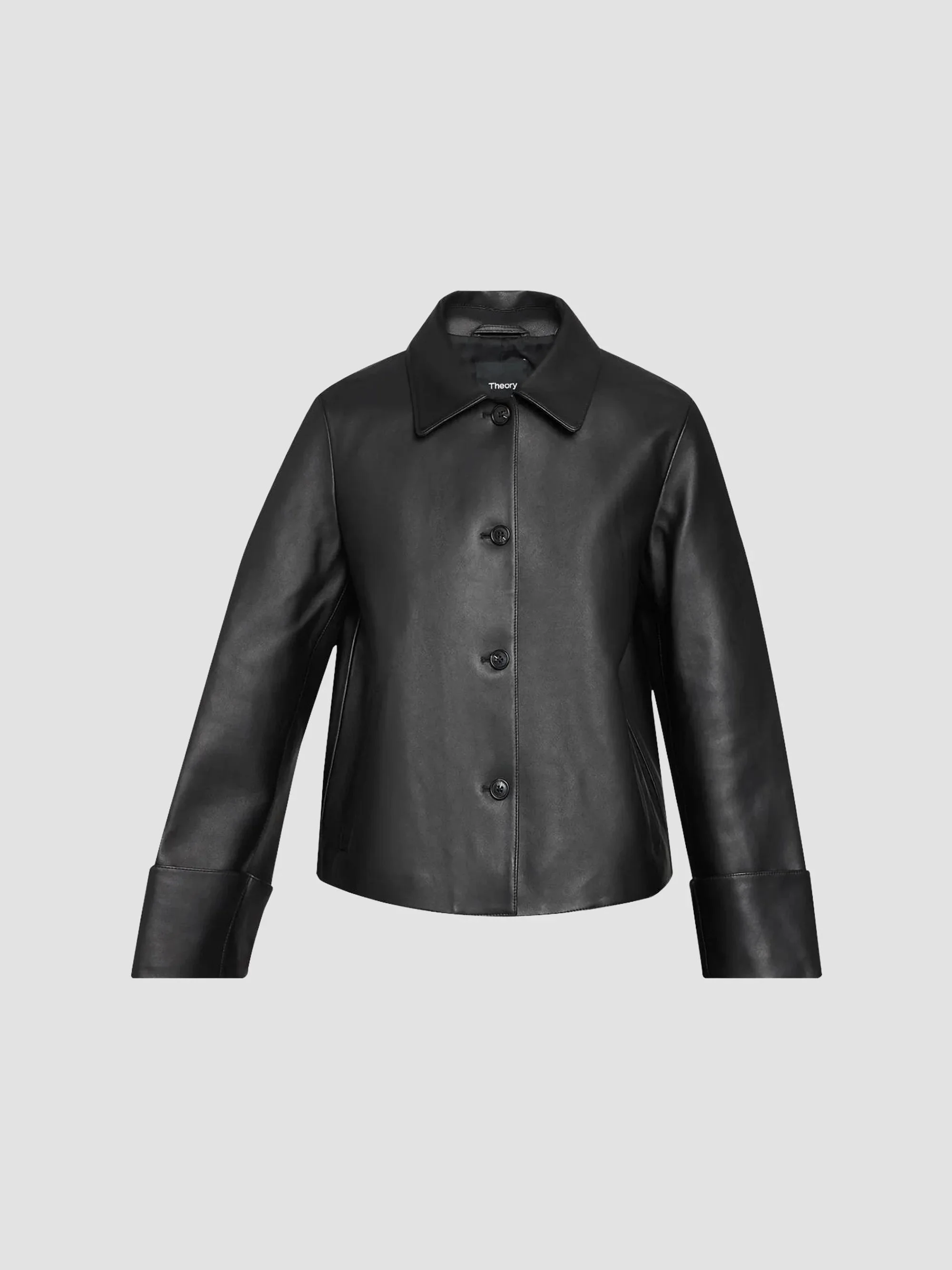 Women's Boxy Fit Cuff Jacket - Black - 1