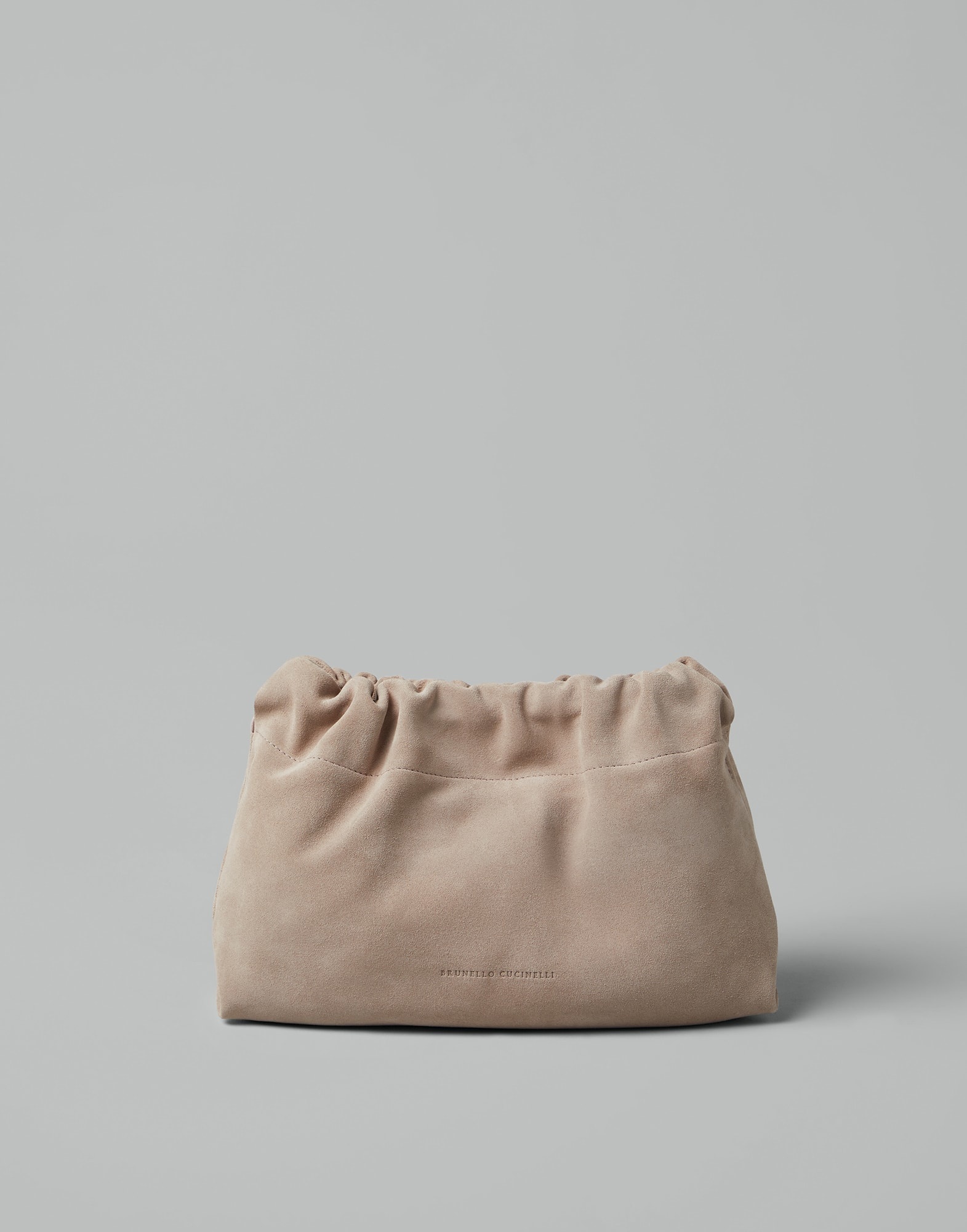 Suede soft bag with precious chain - 1