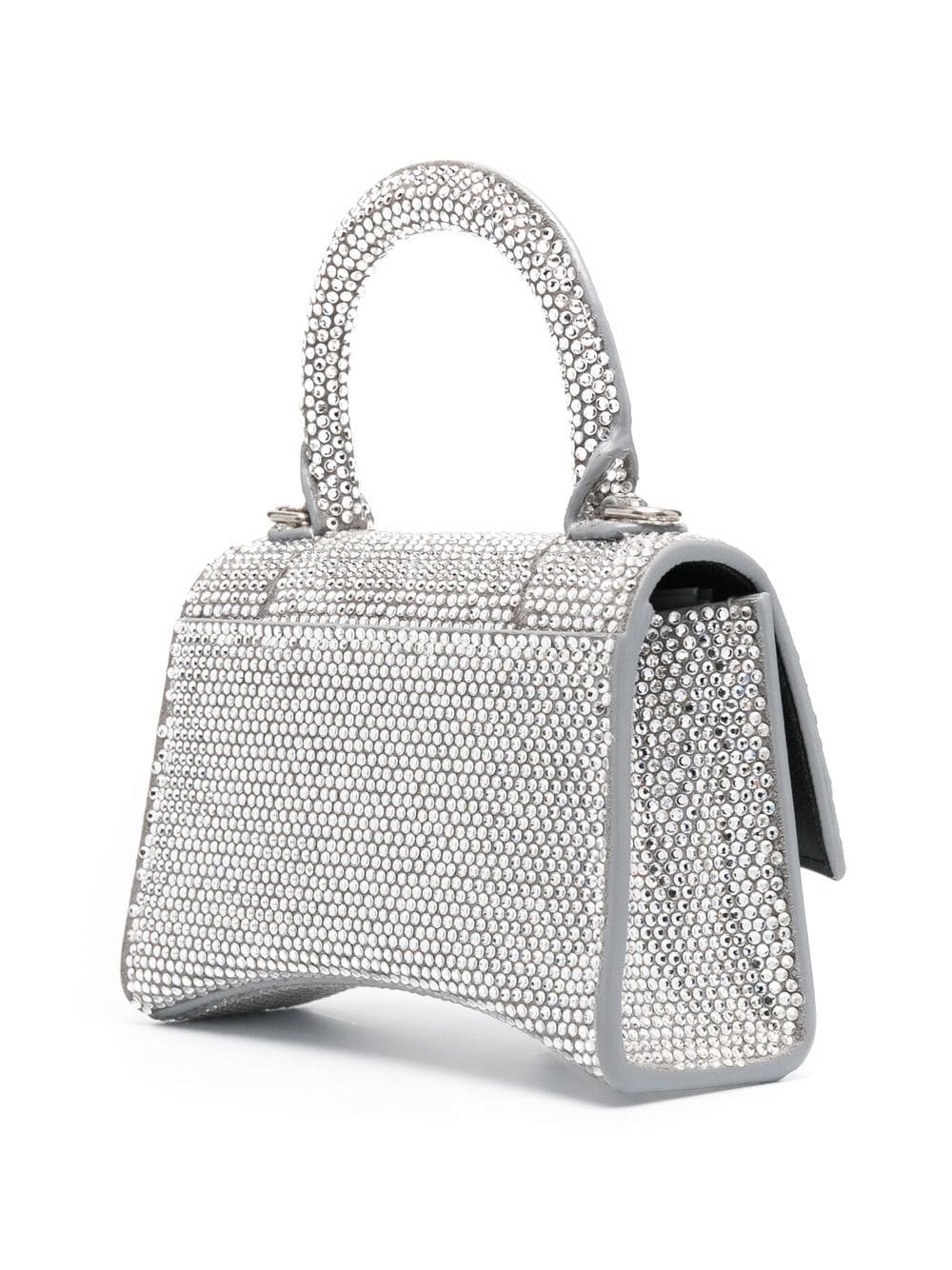 Hourglass crystal-embellished mini bag - 3