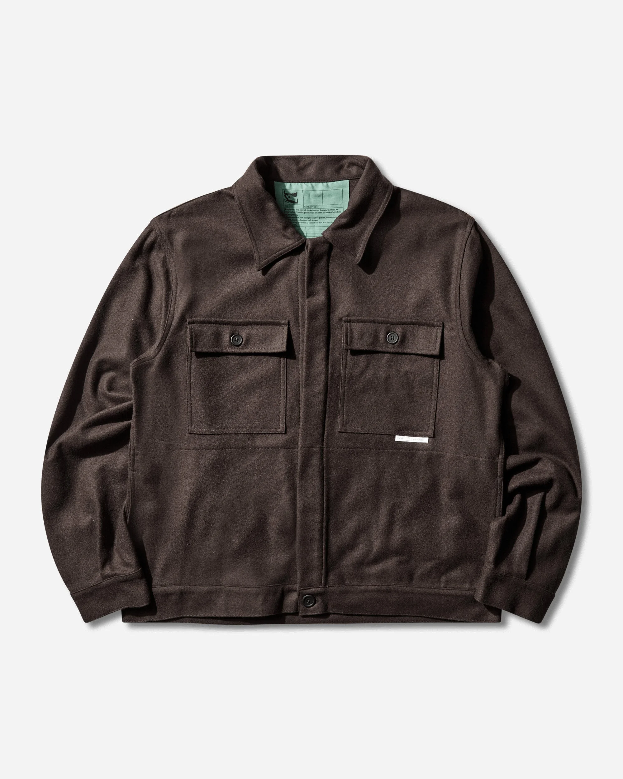 Men's 40000 Replicated Short Jacket Dark Brown - 1