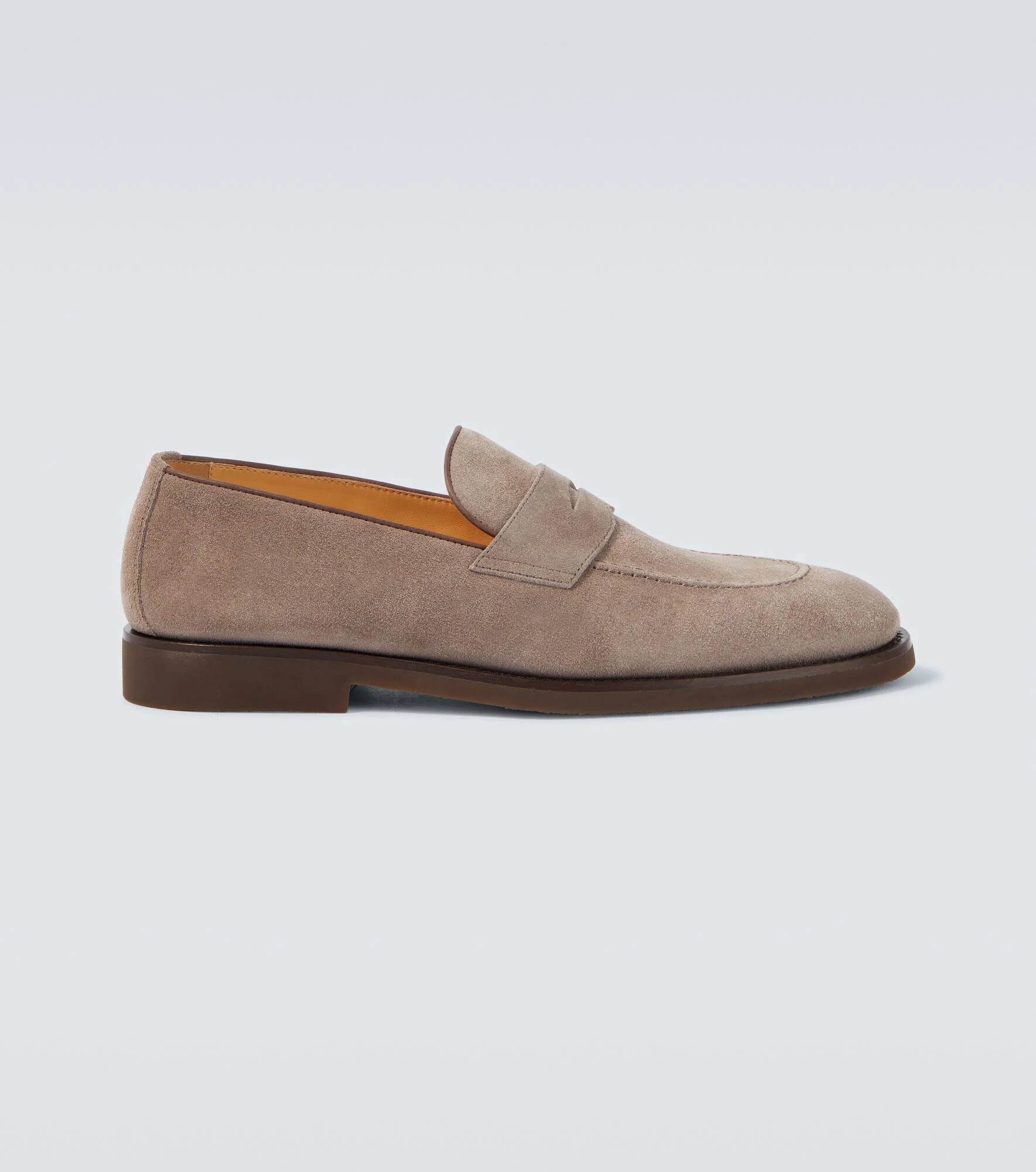 Suede penny loafers - 1