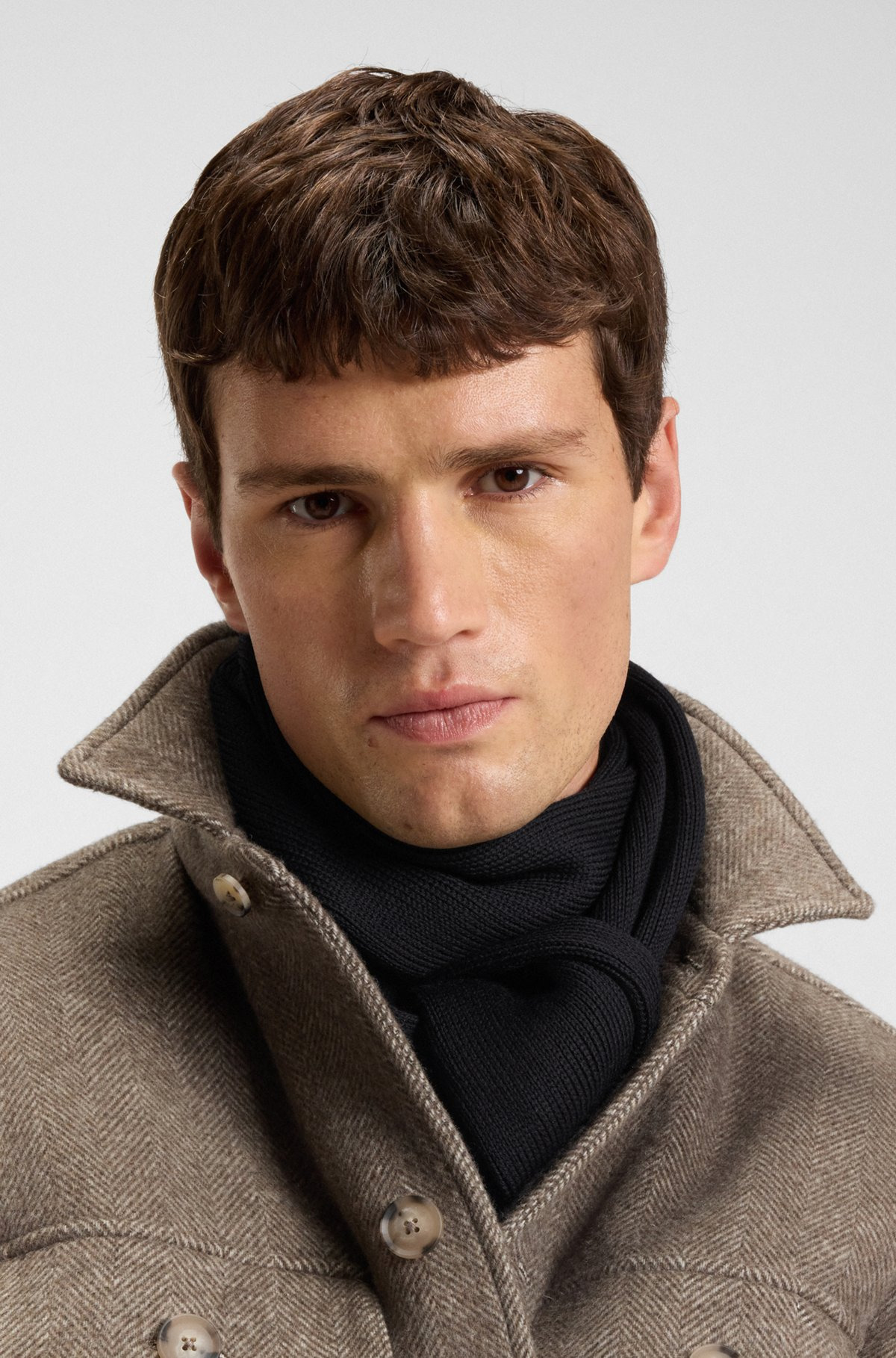 RASCHEL-KNIT SCARF IN VIRGIN WOOL - 3