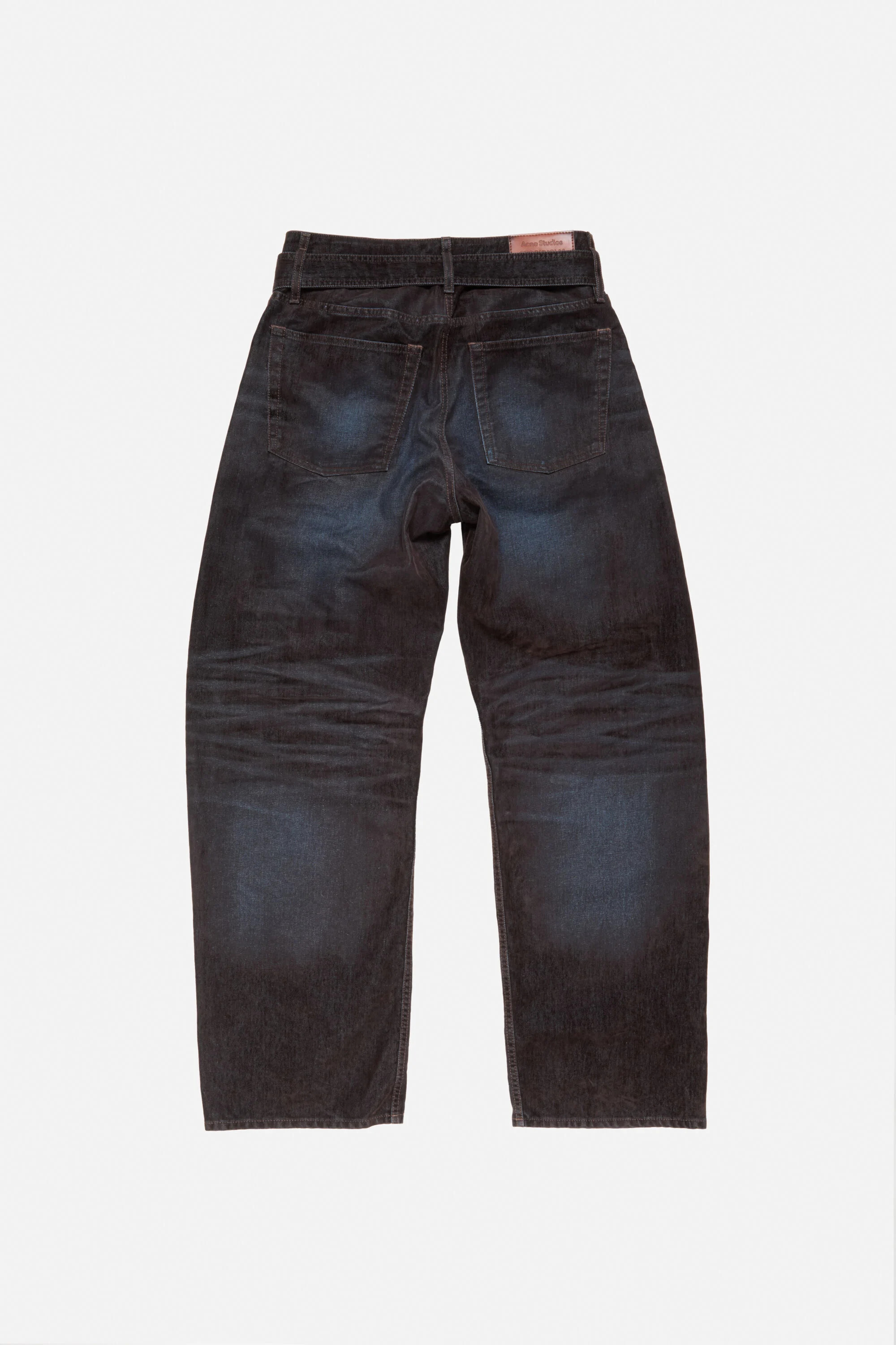 Belted jeans - Brown/blue - 7