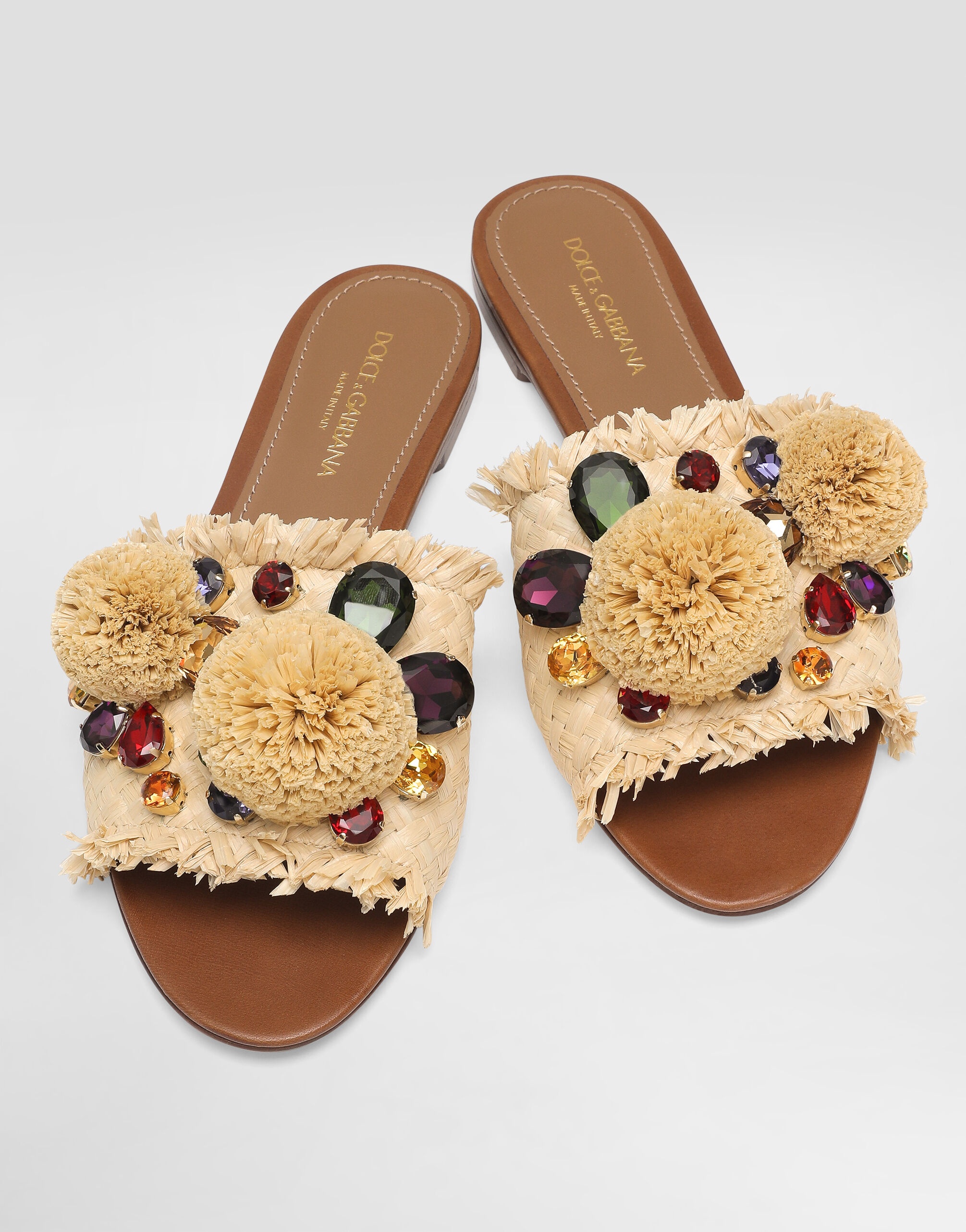 Braided slipper with fringes - 4