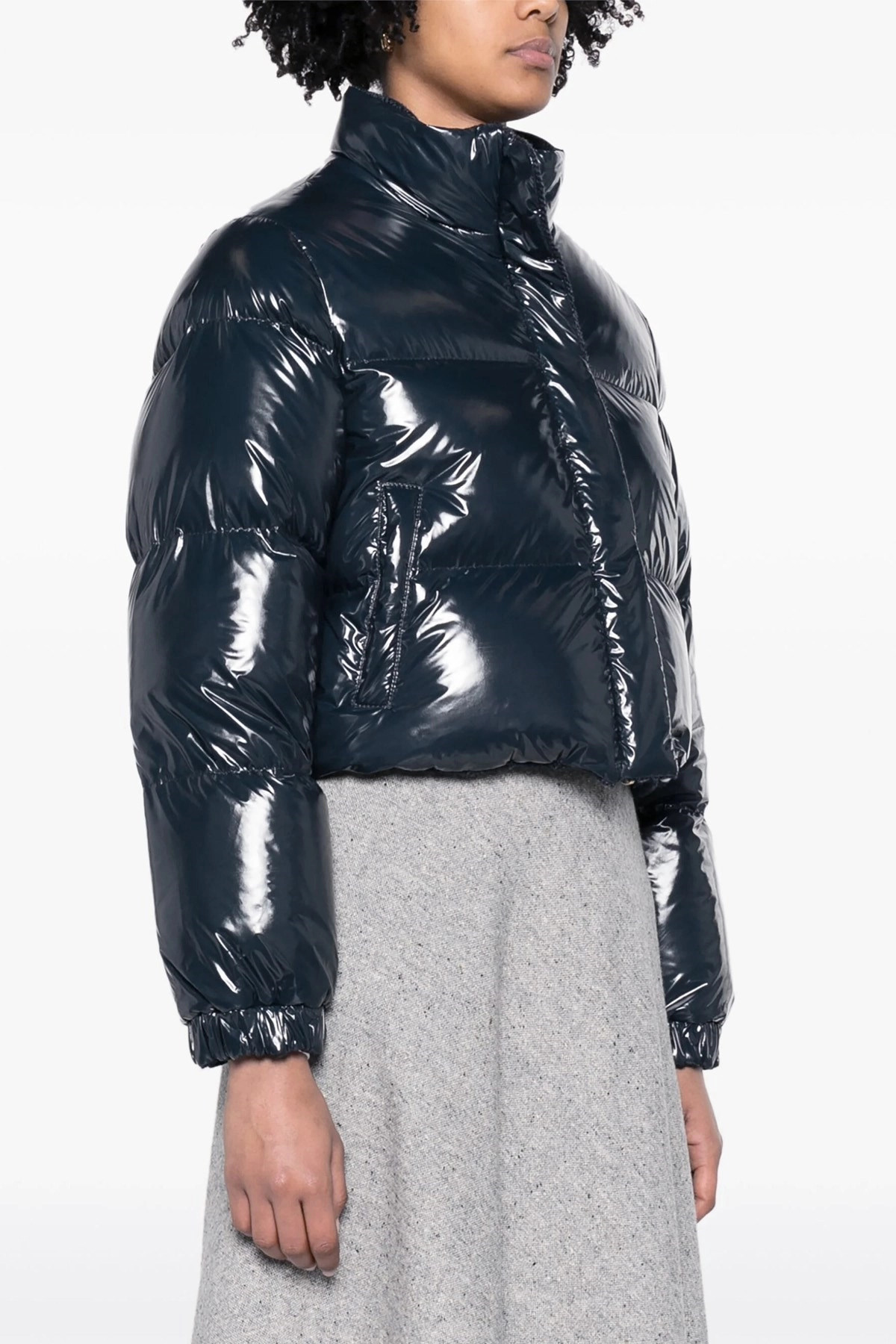 'Herringbone Harris Tweed' reversible down jacket - 2