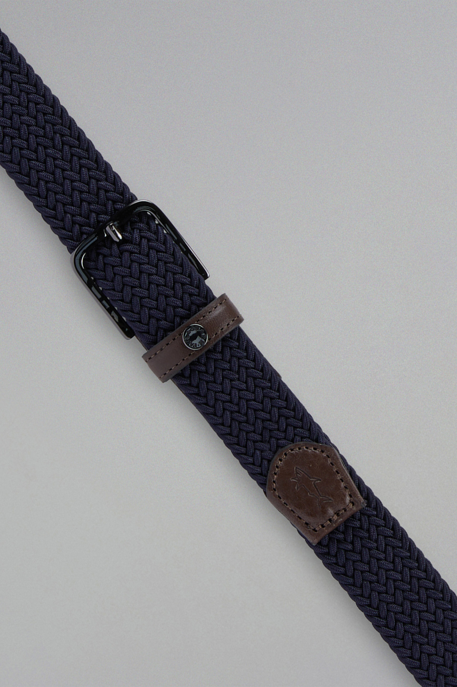 LEATHER TRIMMED ELASTIC BELT - 2