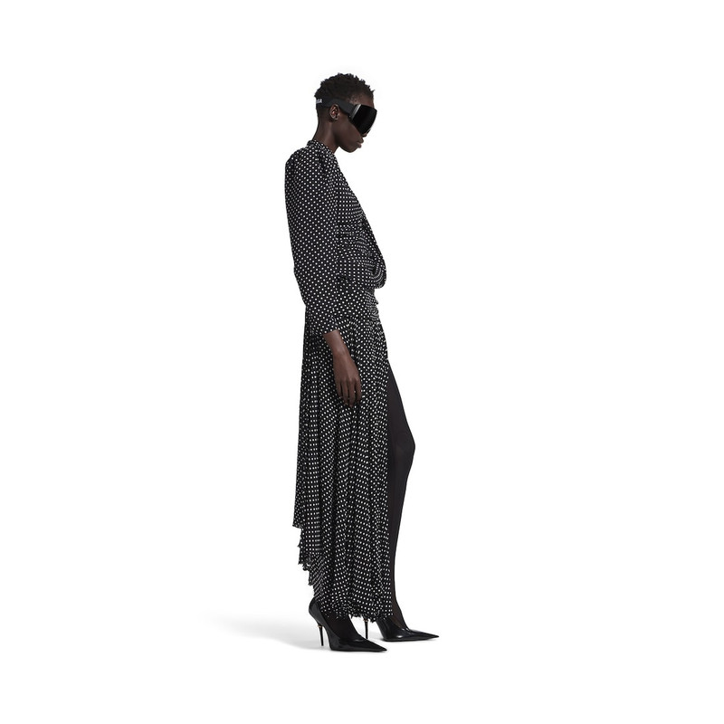 Women's Tucked-in Maxi Skirt in Black/ecru 3