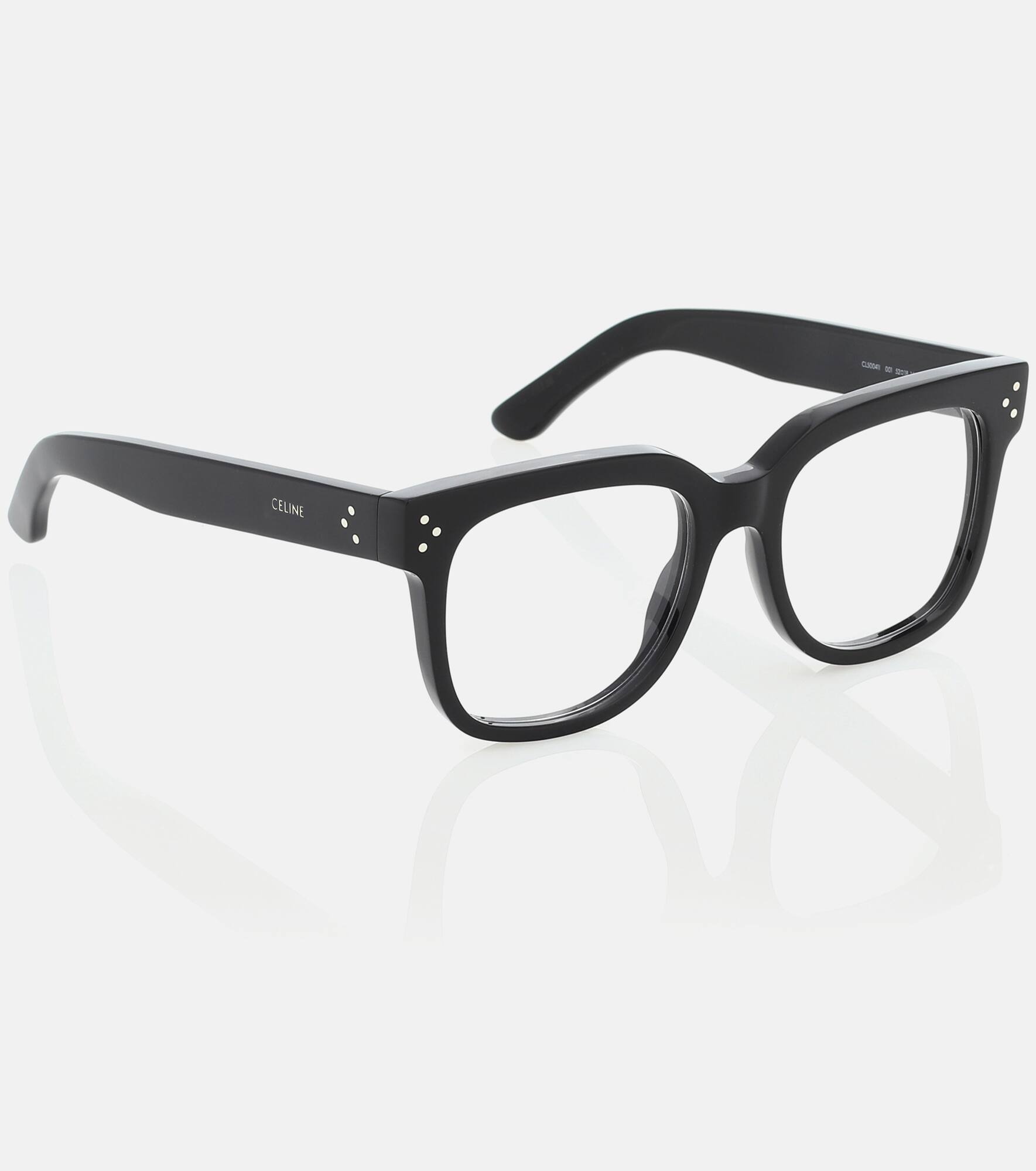 Square acetate glasses - 4