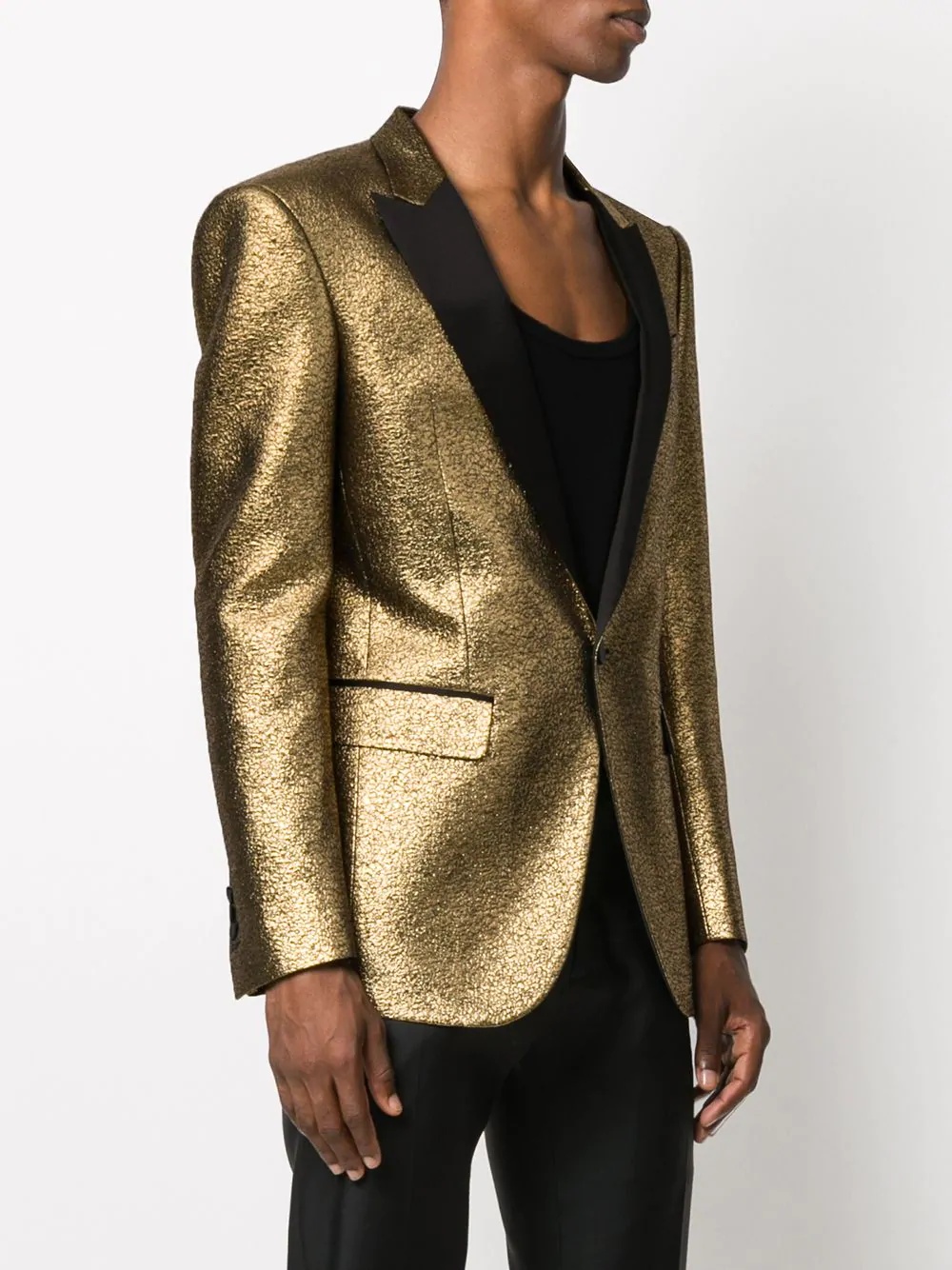 metallic sheen blazer - 3