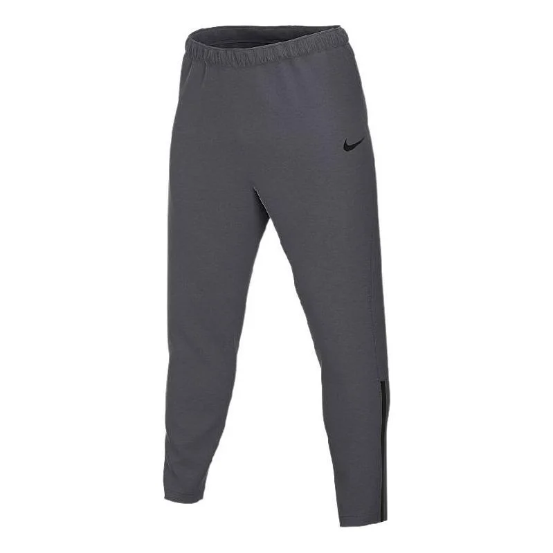 Men's Nike Solid Color Logo Lacing Sports Pants/Trousers/Joggers Gray CZ4357-060 - 1