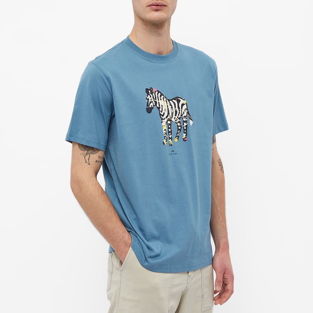 Paul Smith Large Zebra Print Tee - 4