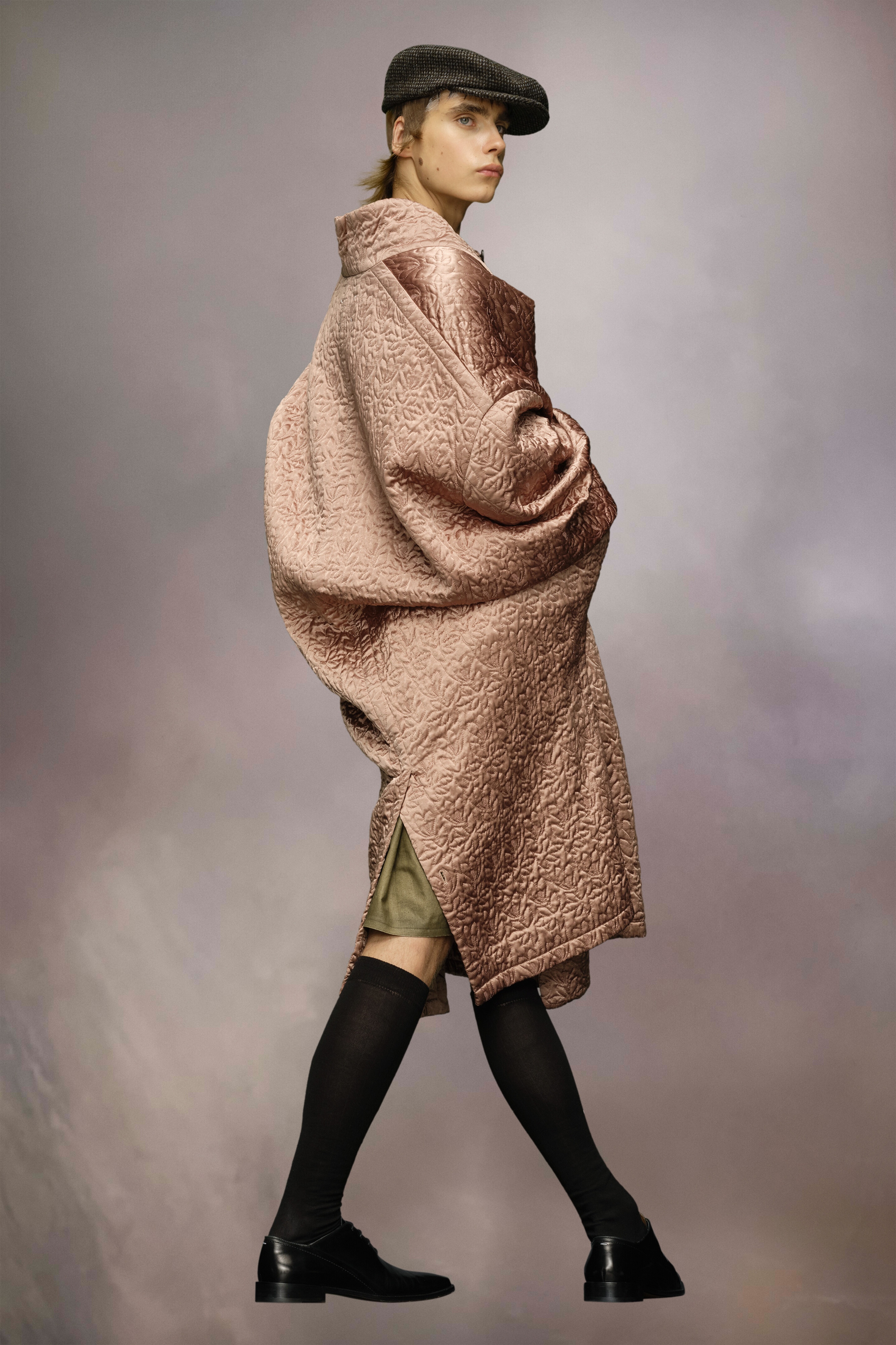 Quilted satin coat - 6