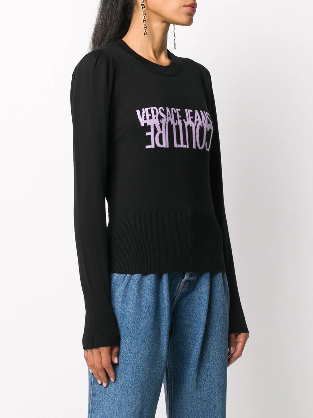 long-sleeve logo jumper - 3