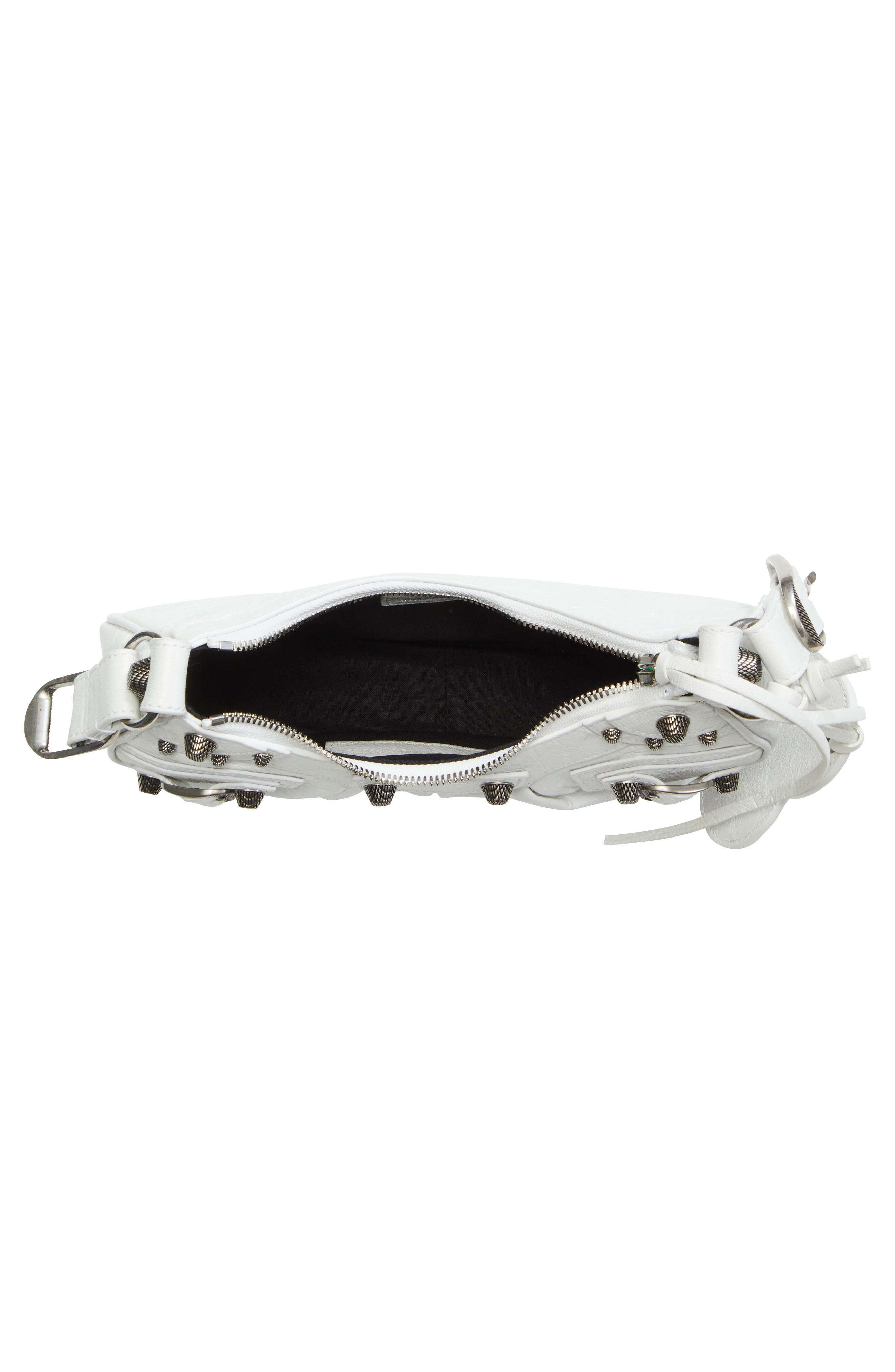 Balenciaga Extra Small Le Cagole Lambskin Shoulder Bag in Optic White at Nordstrom - 5