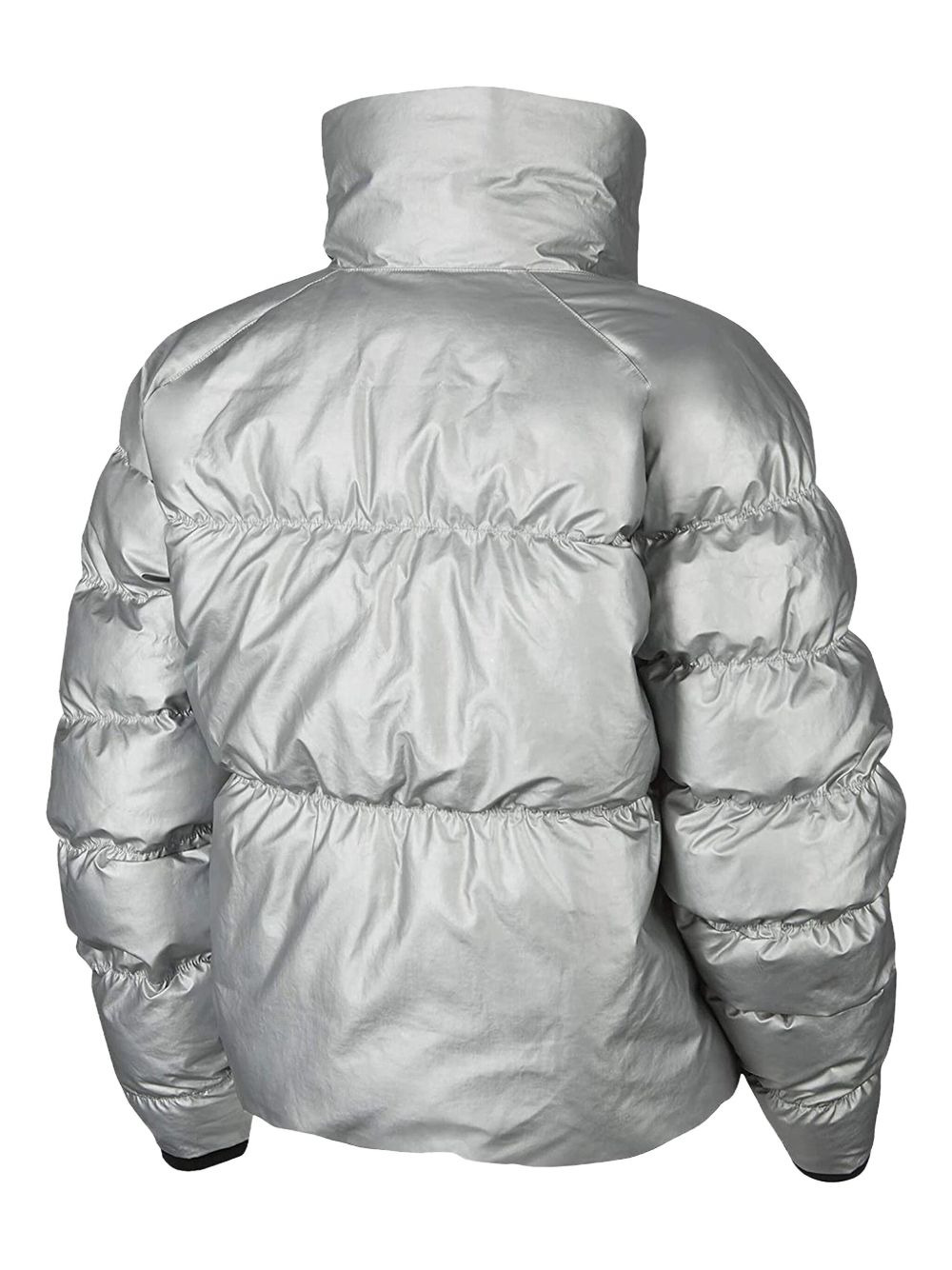 Sportswear Synthetic Fill Shine Jacket WMNS "Silver/Black" - 2