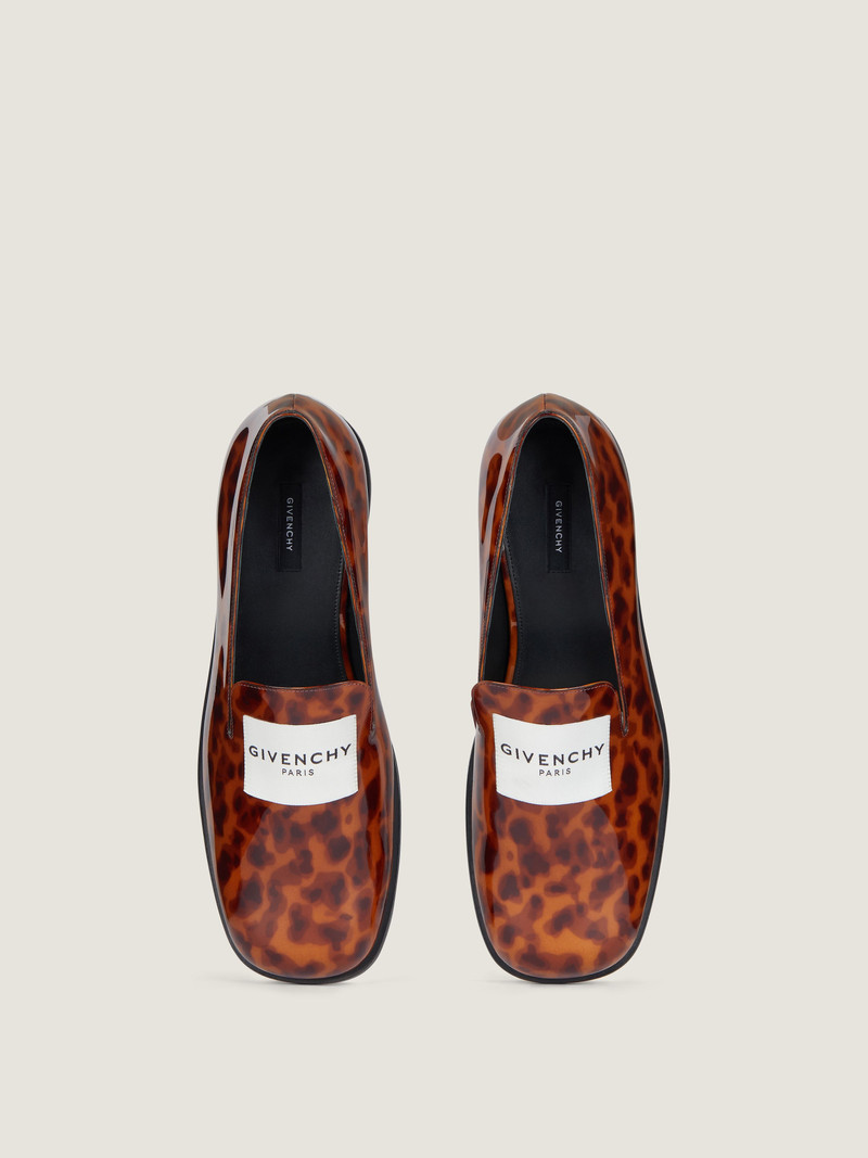 TUX LOAFERS IN TORTOISE SHELL PATENT LEATHER 4