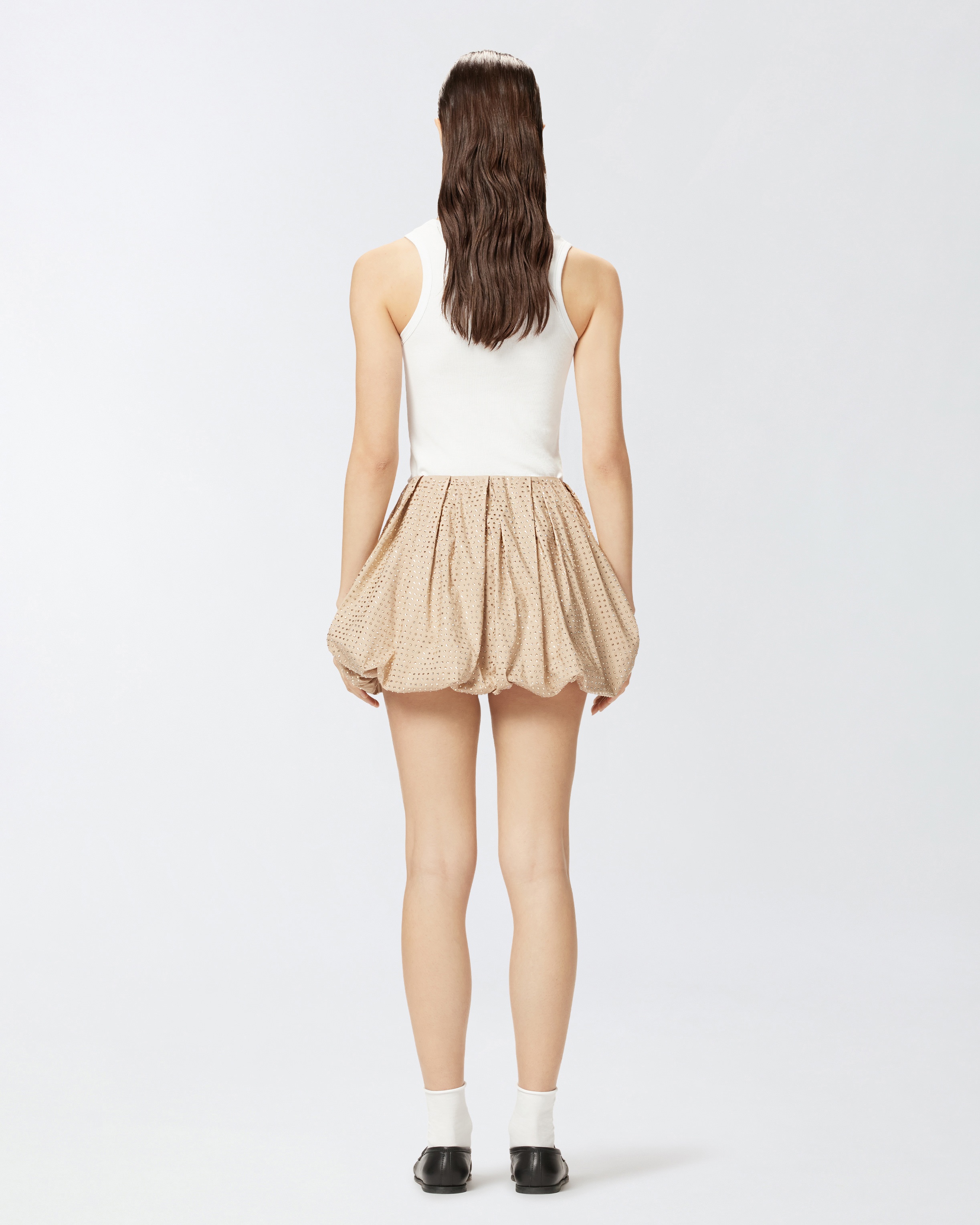 FULL RHINESTONE BALLOON MINISKIRT - 4