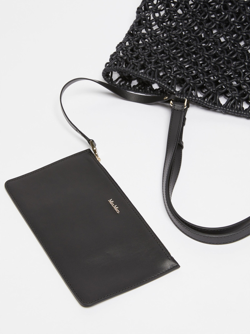 PLAGEMFILLET Shopper bag in woven cotton cord 4