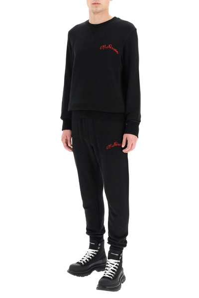 Alexander McQueen SWEATPANTS WITH LOGO EMBROIDERY outlook