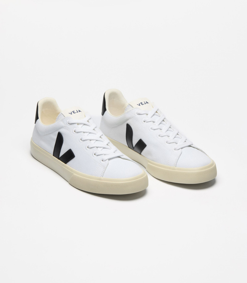 VEJA CAMPO CANVAS WHITE BLACK outlook