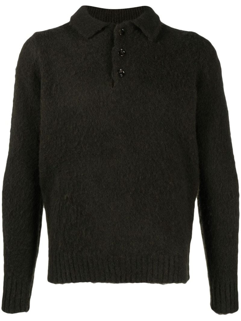 straight-point collar wool jumper 1